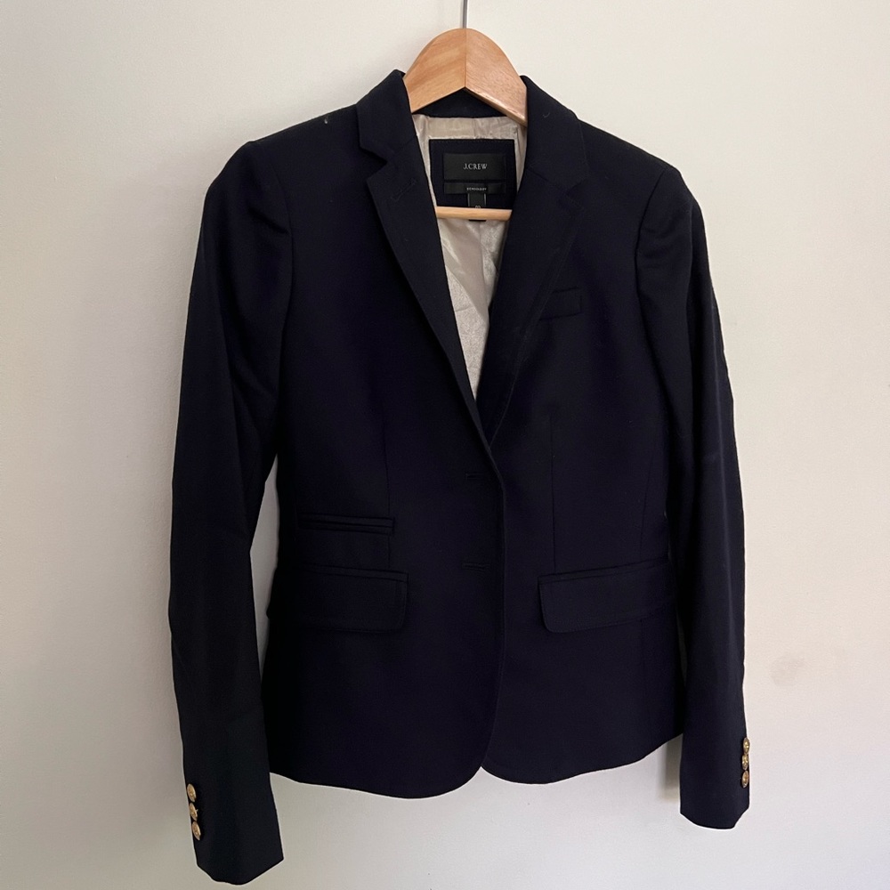 JCrew Schoolboy Wool blazer - Navy - size 00